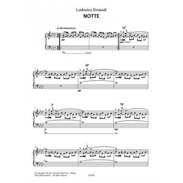 Stanze : versione originale per pianoforte